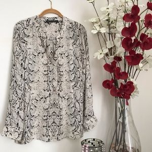 Snake print blouse